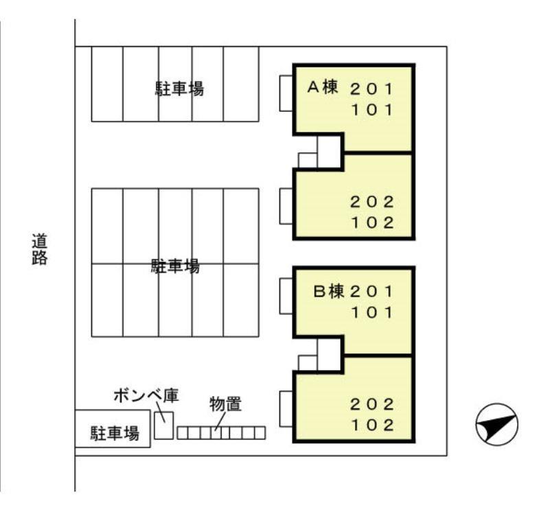 エントランス　敷地配置図