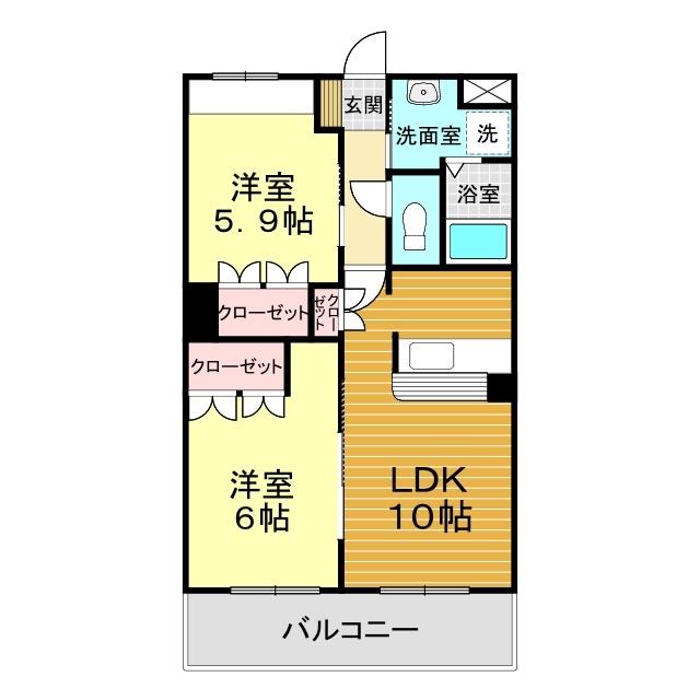 コーポ プロキオンの間取り写真