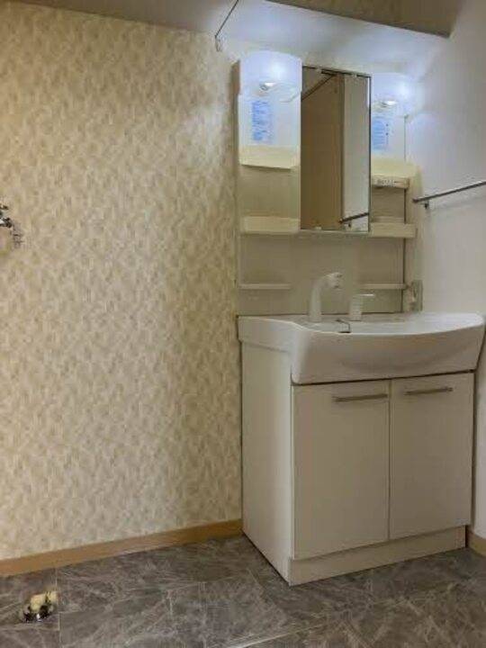 洗面設備　洗濯機置場