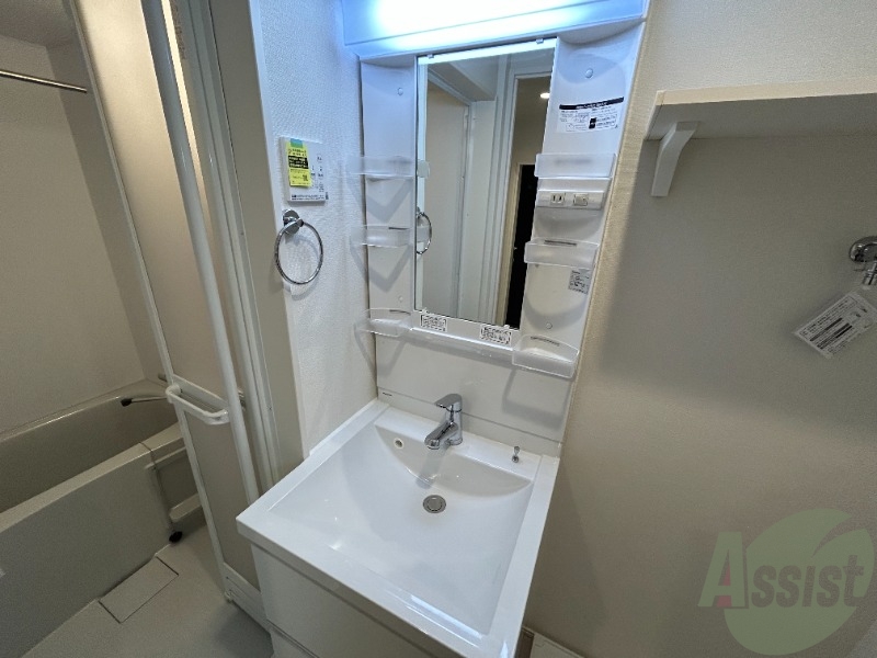 洗面設備　洗面台です。独立しているので準備がしやすそうです。