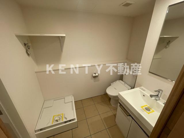 洗面設備　広い洗面スペース