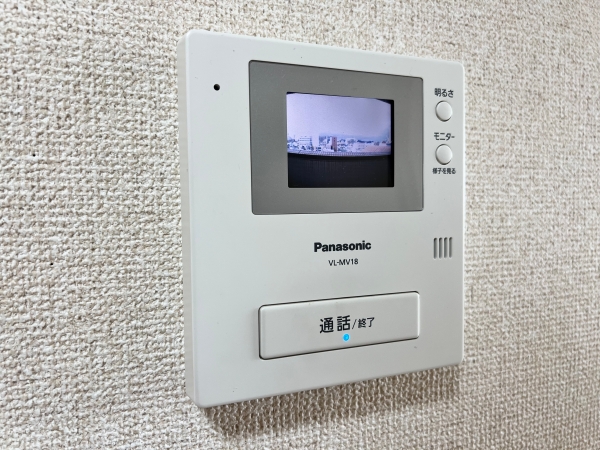 セキュリティ　TVインターホン付きで急な来客にも安心して対応できます。