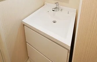 洗面設備　写真は同タイプ住居です。
