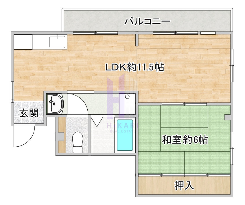 マンション蜻鈴の間取り写真