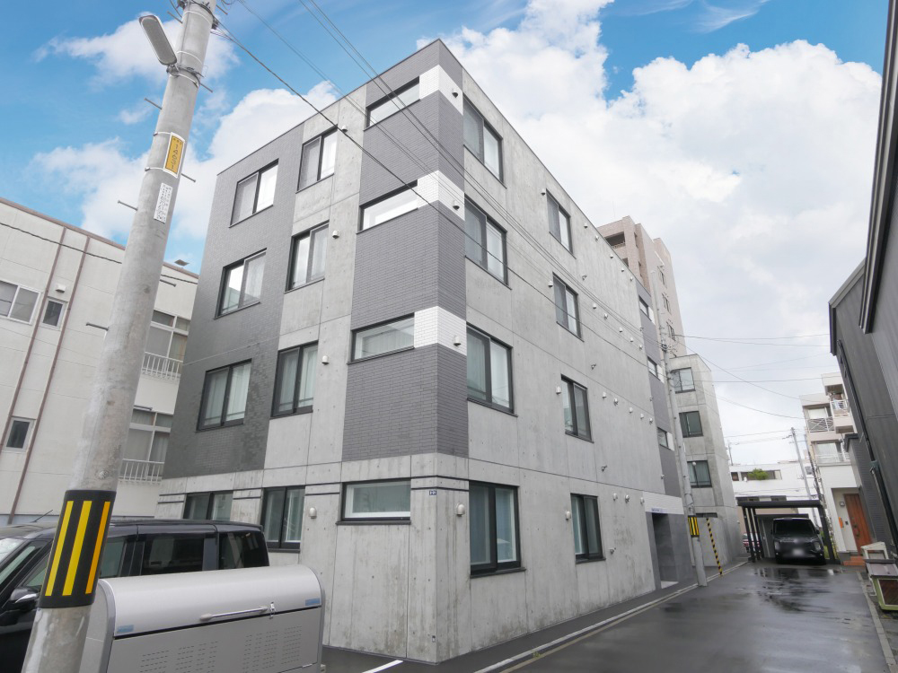 建物外観　★築浅都市ガスデザイナーズMS！★ペット可！★エアコン付き！