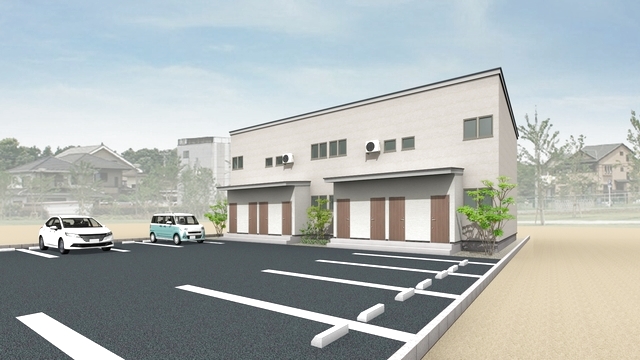 建物外観　完成後のイメージ画像（ＣＧ）になります。