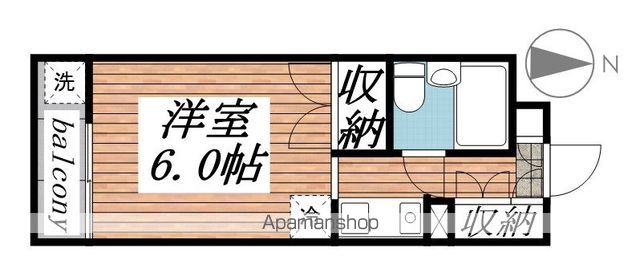 東海道新幹線 浜松駅 バス乗車時間：23分 最寄りバス停で下車 徒歩1分 4階建 築38年の間取り写真