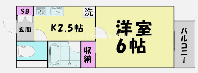 サニーハイム中三谷の間取り写真
