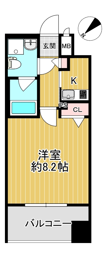 エフパルク県庁前の間取り写真