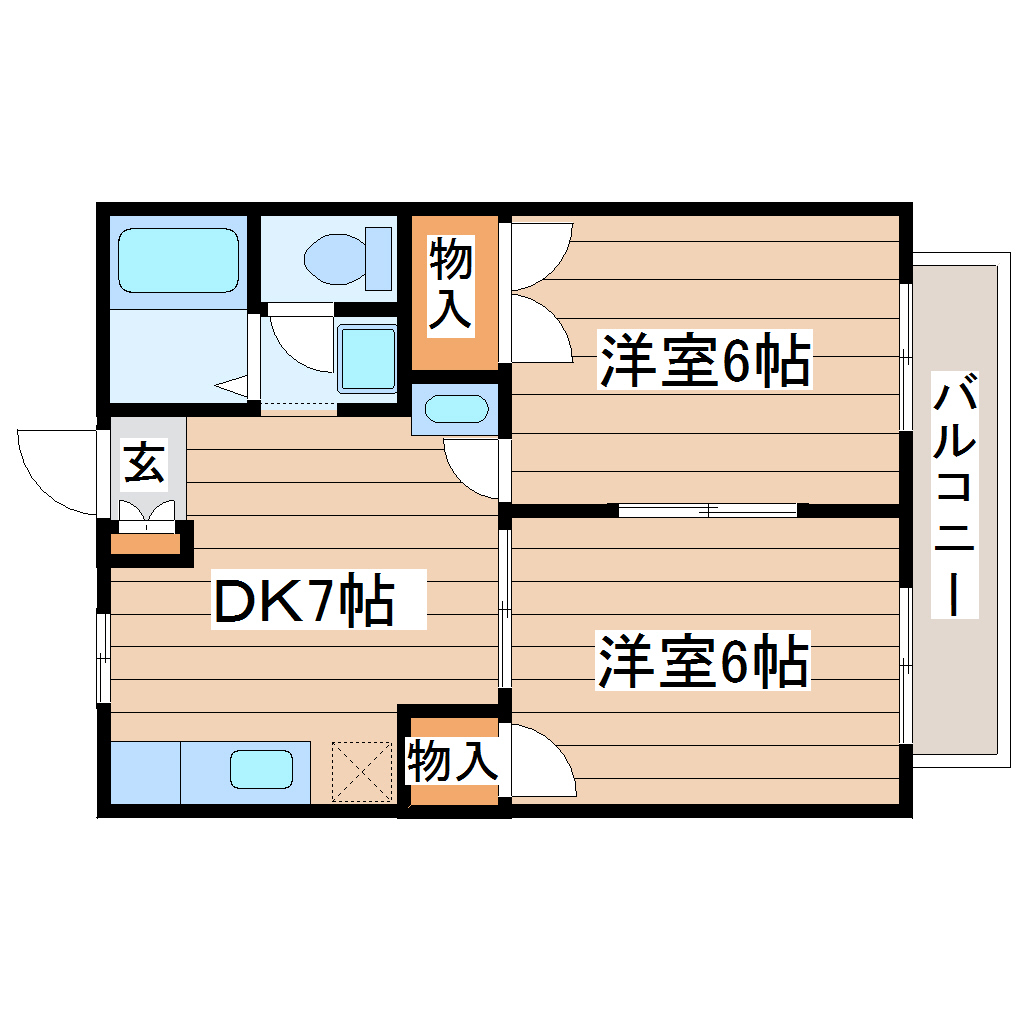 ヴィラコート西中田の間取り写真