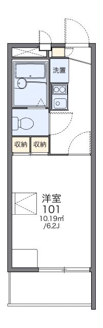 レオパレスハッピーロイヤルの間取り写真