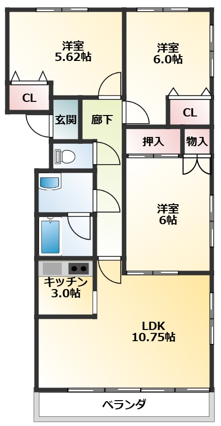 第2メゾン向陽葵の間取り写真