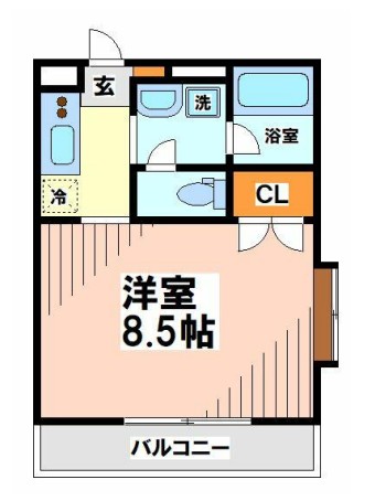 小田急線 新百合ケ丘駅 徒歩8分 3階建 築25年の間取り写真