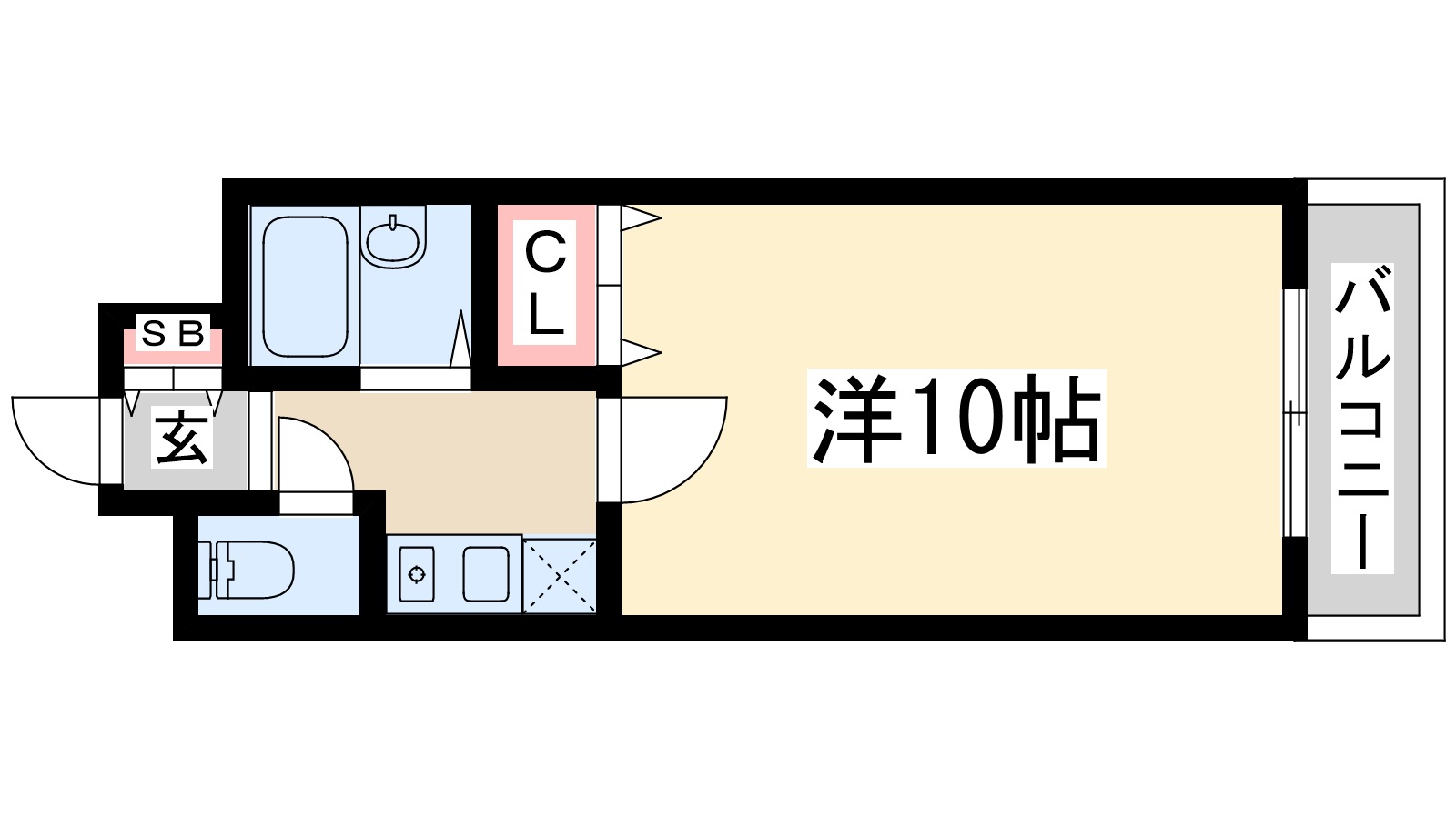 阪急京都線 淡路駅 徒歩3分 6階建 築38年の間取り写真
