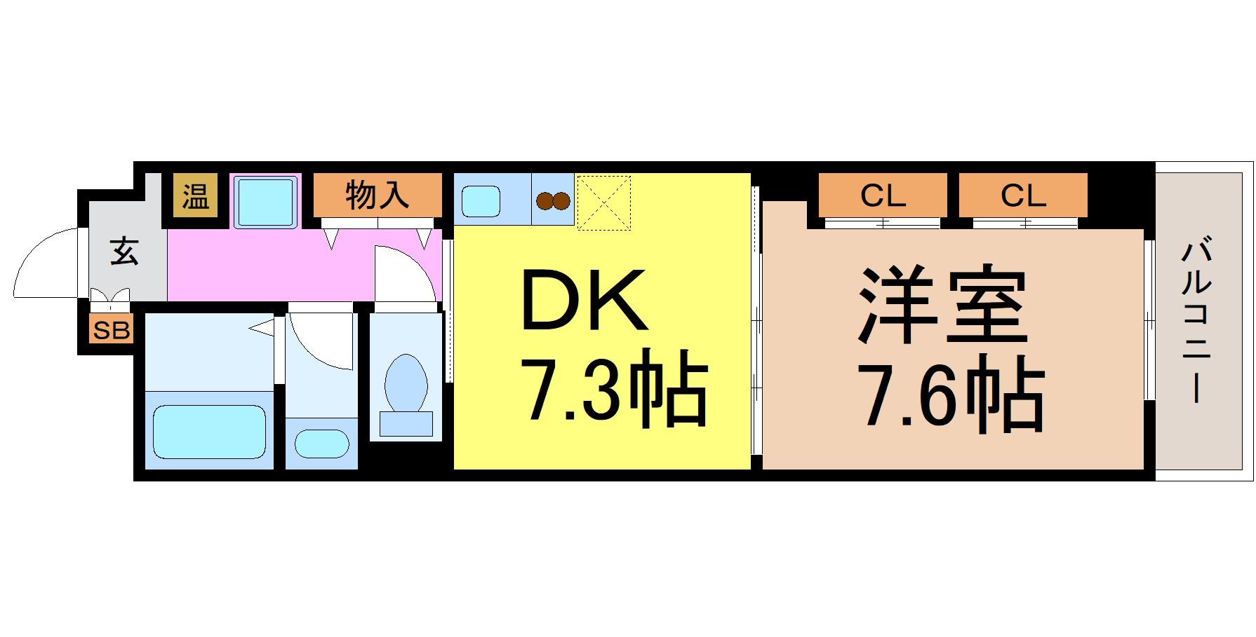 地下鉄名城線 金山駅 徒歩10分 9階建 築24年の間取り写真