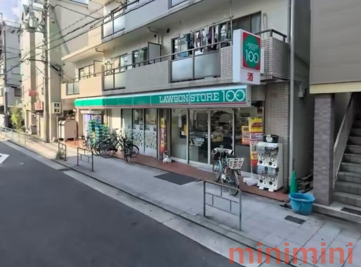 コンビニ　ローソンストア100東淀川小松店（コンビニ）まで332m