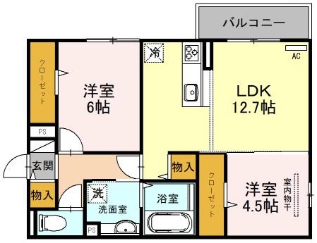 Jソレイユ錦ヶ丘の間取り写真