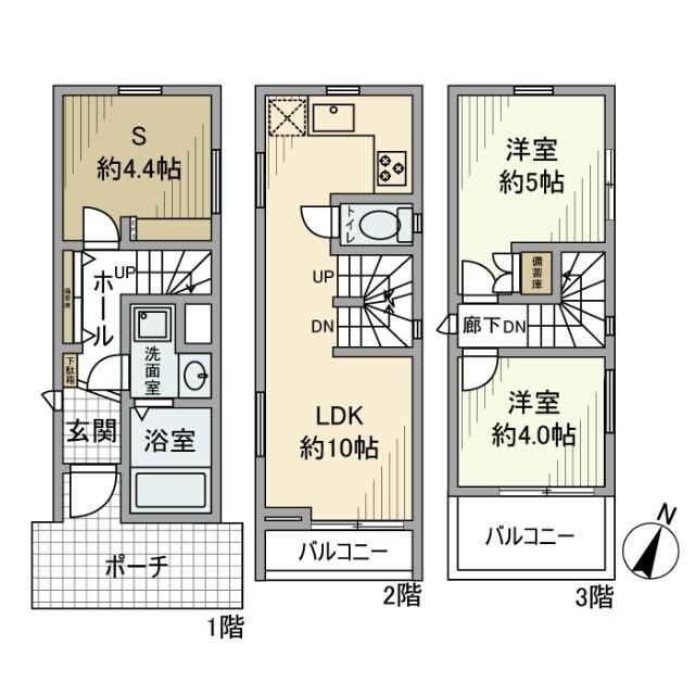 大塚戸建の間取り写真