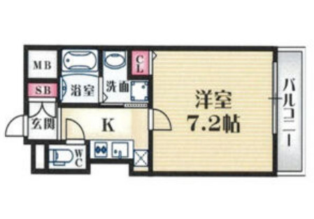 フラシア東難波の間取り写真