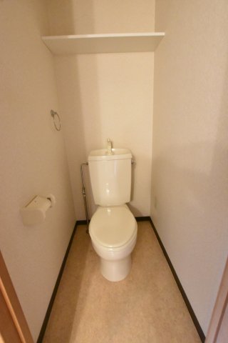 トイレ　同物件、別号室の写真です。