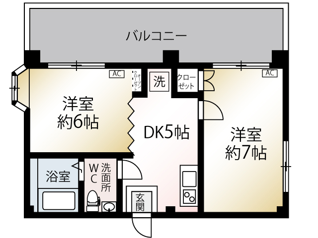ナイスコーポの間取り写真