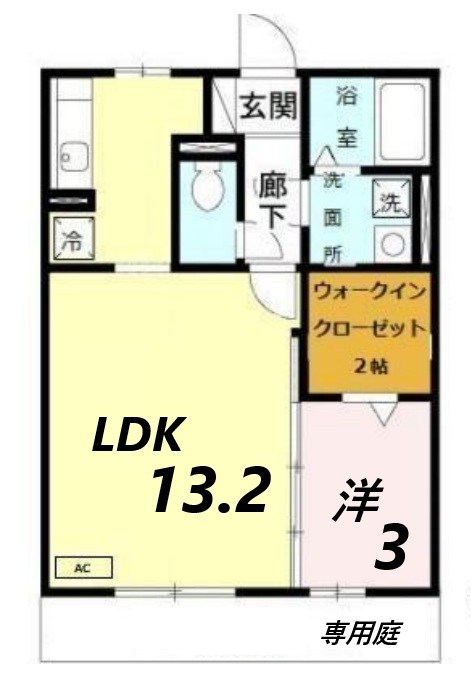エクセル英賀保八十八 A棟の間取り写真