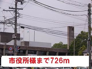 役所　市役所様（役所）まで726m