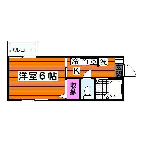 東急目黒線 不動前駅 徒歩12分 2階建 築32年の間取り写真