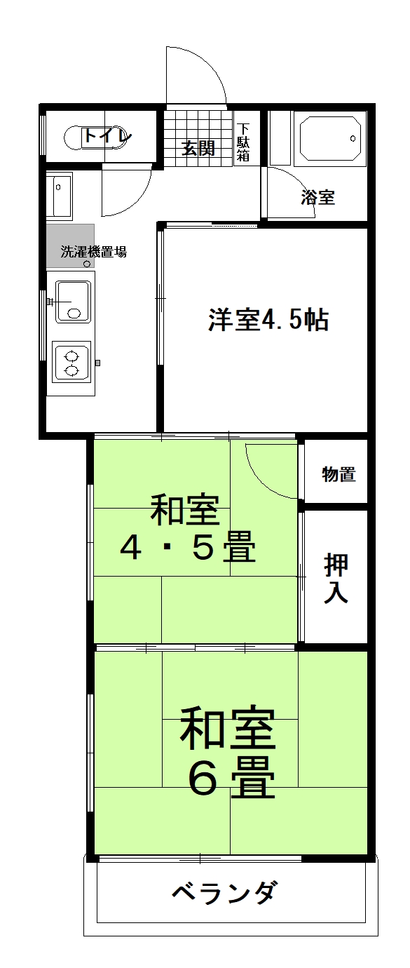 つかさハイツＢ_間取り_0