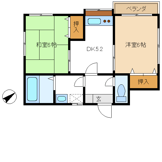 エンゼルハイツの間取り