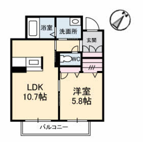 シャーメゾンベルクムントの間取り