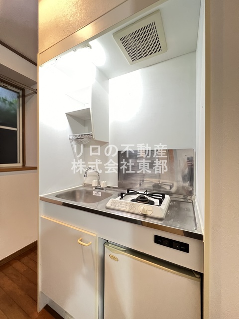 キッチン　１口ガスコンロ設置済！お引越し後すぐにお料理できます☆