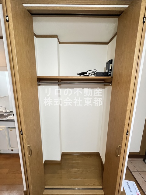 収納　収納はクローゼットタイプなので、整理整頓はかどります☆