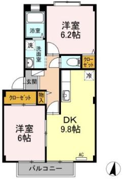 フォブール十三軒屋の間取り