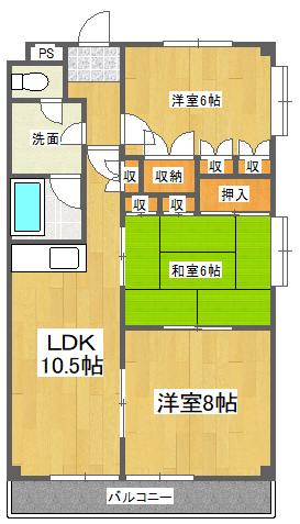 第17柴田マンションの間取り