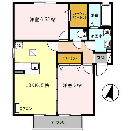 メゾンベール末広の間取り