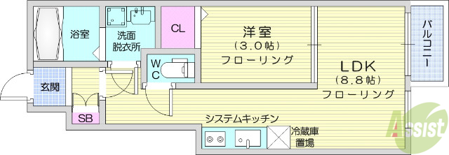 あすとpark名取の間取り