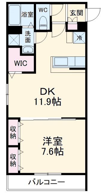 佐倉市表町のアパートの間取り