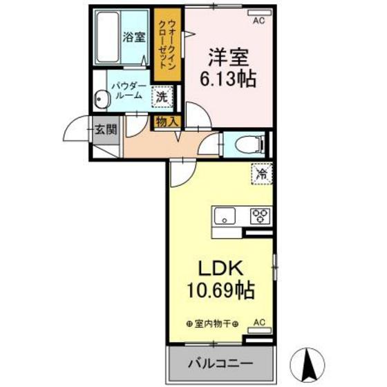 エクシブ前橋の間取り