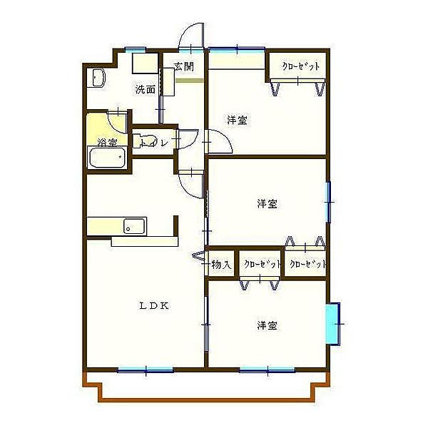 エヴァーグリーンの間取り