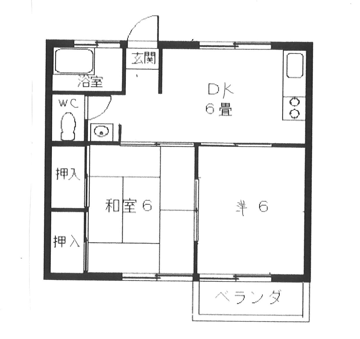 サンハイツヒラタの間取り