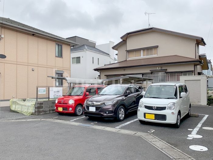 【サンハウスナカノの駐車場】