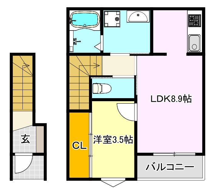 メゾングレイス上津の間取り