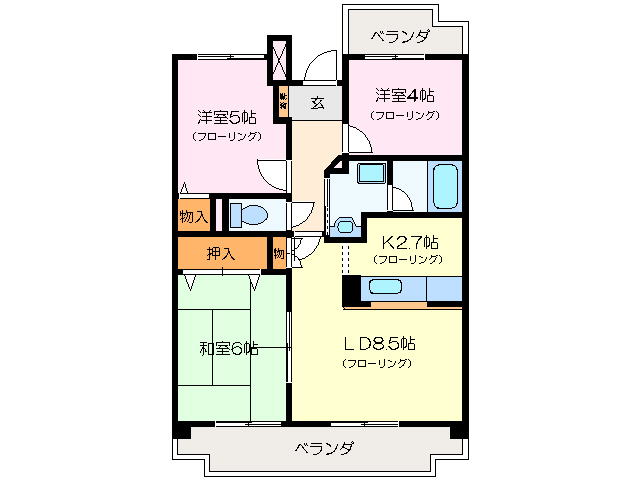 センチュリーハイランドイーストの間取り