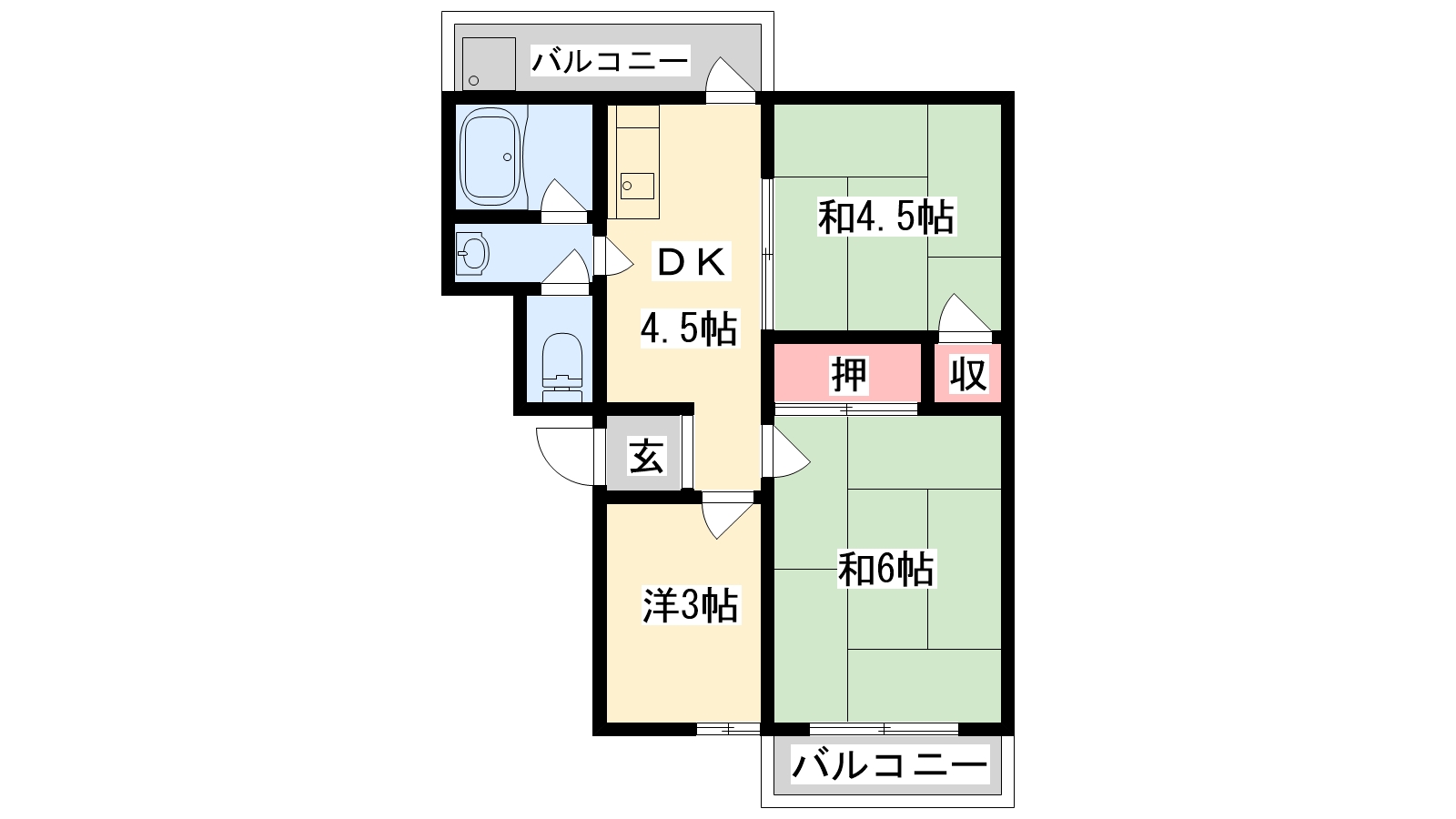 101マンションの間取り