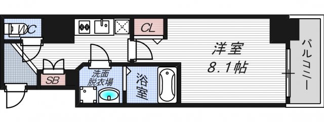 プレサンス立売堀パークシティの間取り