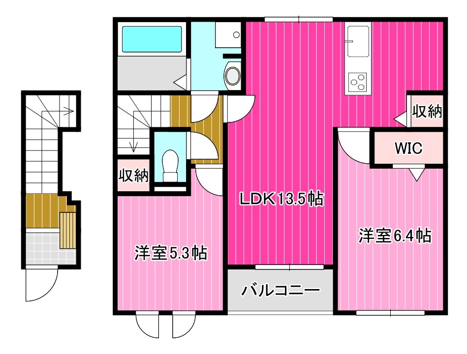 磯城郡田原本町大字秦庄のアパートの間取り