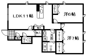 シャーメゾン華の間取り