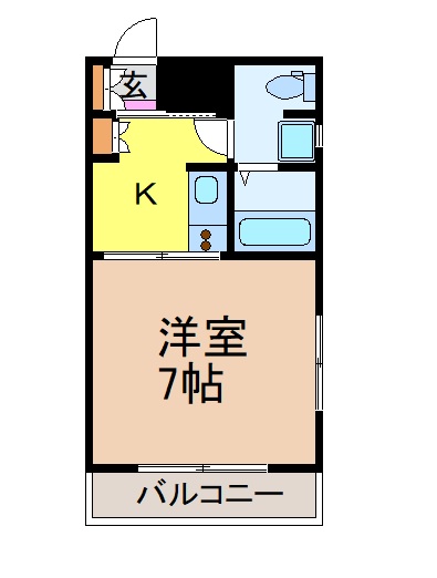 名古屋市昭和区明月町のマンションの間取り