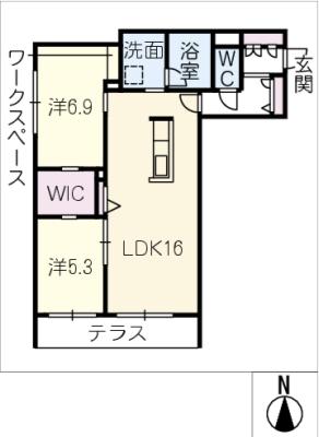 シャーメゾン　ラ・コルザの間取り